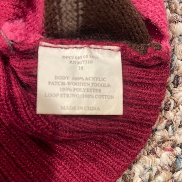 Maroon/Pink Striped Pet Sweater by Boots & Barkley - Picture 4 of 4